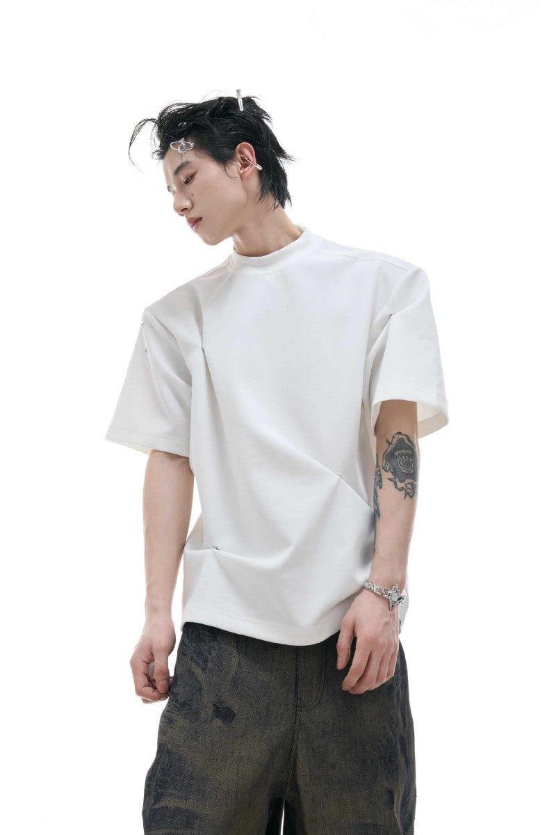Knitterfreies, kastenförmiges T-Shirt