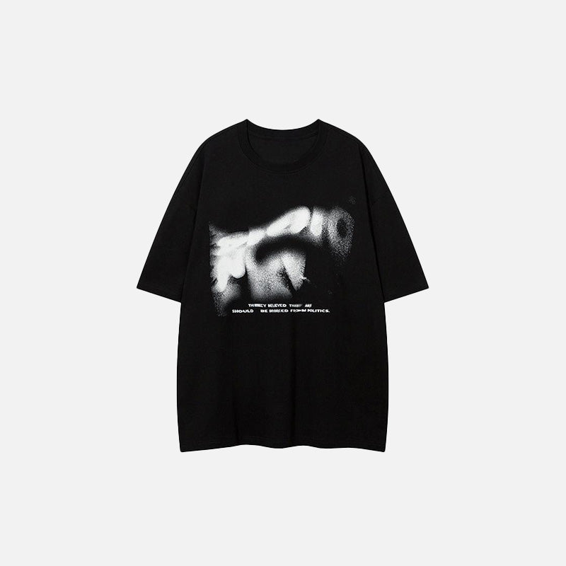 T-shirt à effet dégradé abstrait