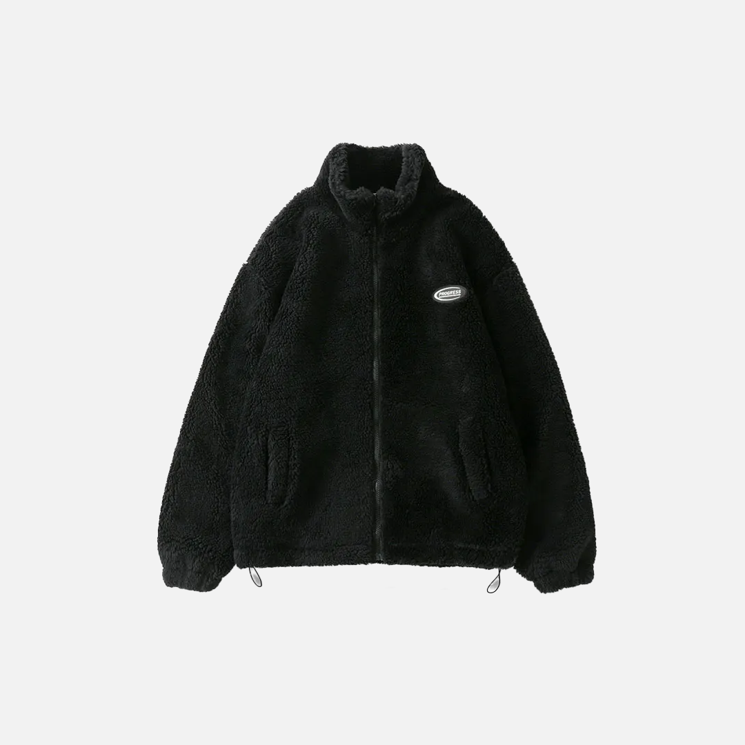 Hip-Hop-Fleecejacke mit Reißverschluss