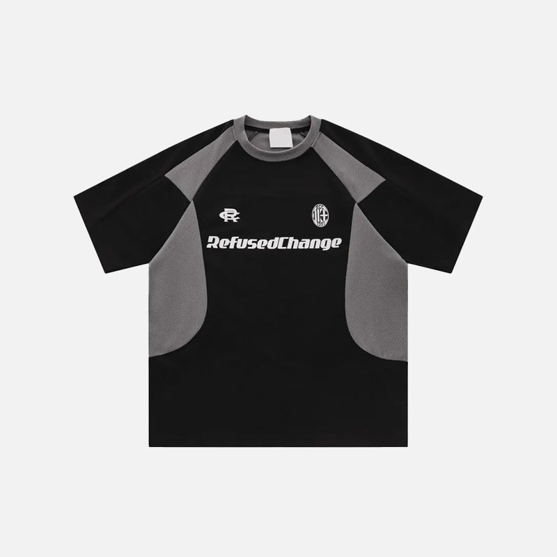 T-shirt patchwork rétro course