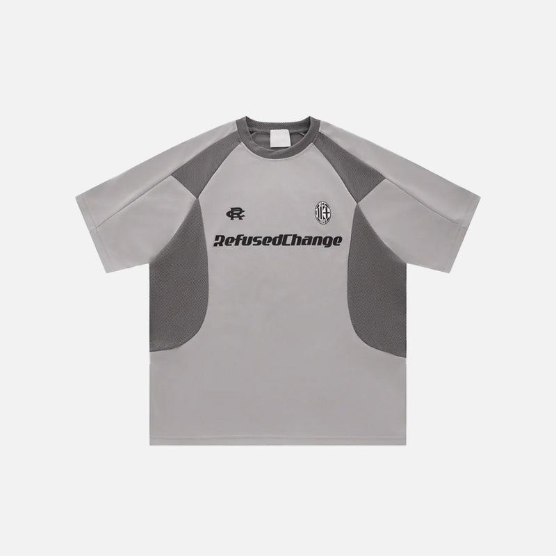T-shirt patchwork rétro course