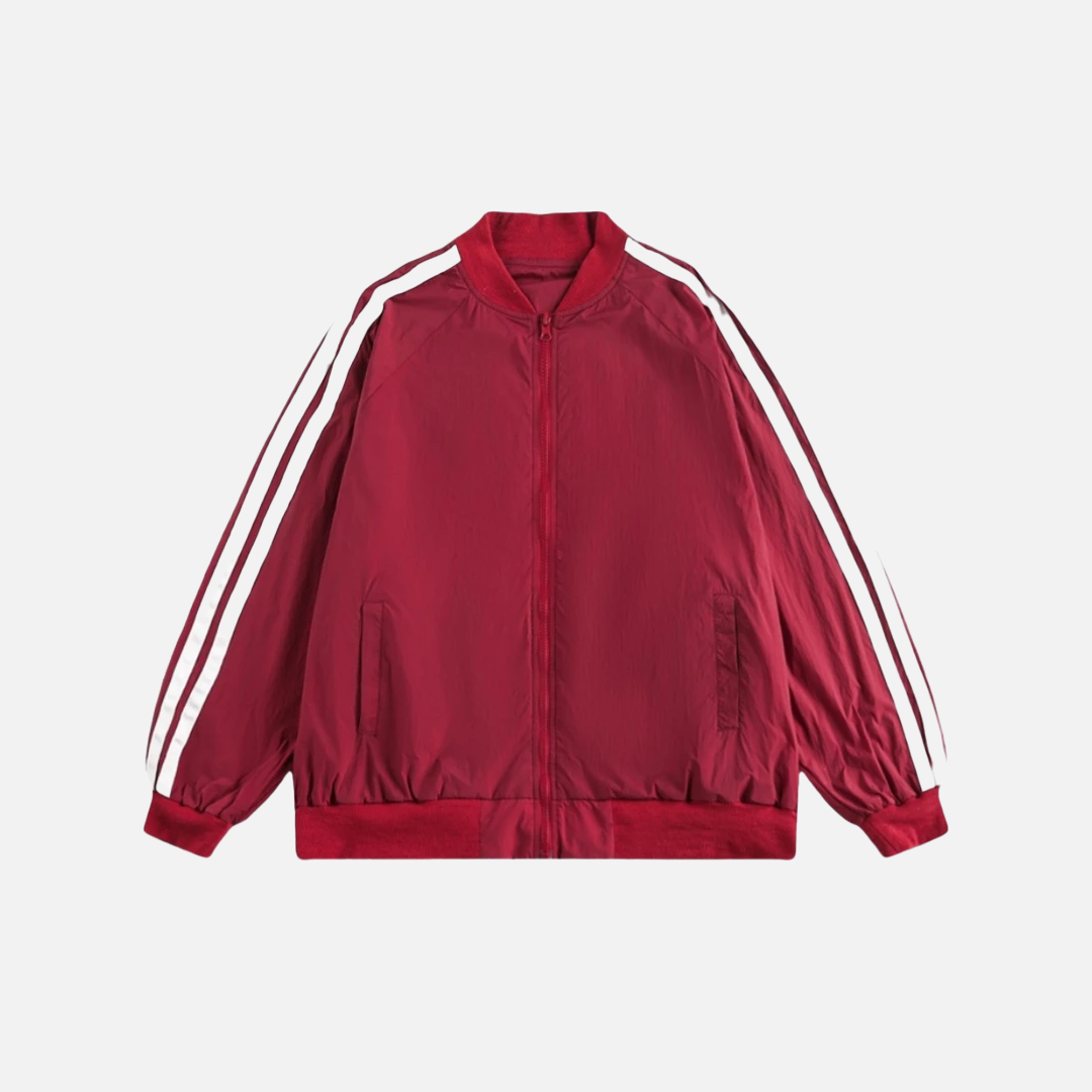 Sommerliche Streetwear-Streifen-Sport-Windjacke