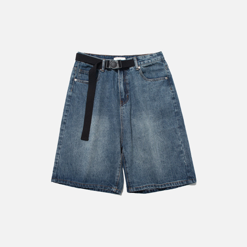 Short en jean vintage ample pour femme, style années 2000