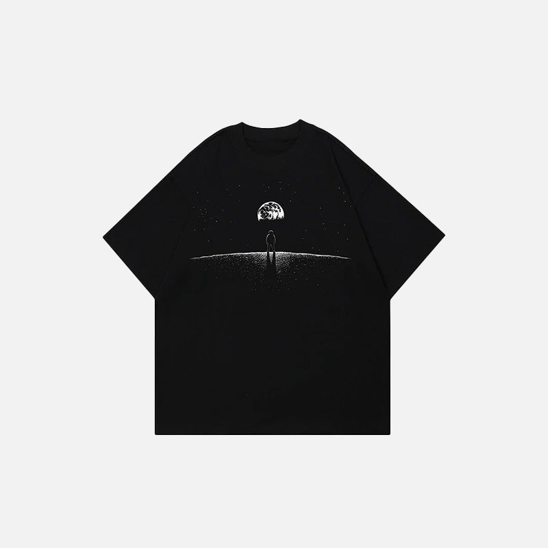 T-shirt noir Lunar Dreamer