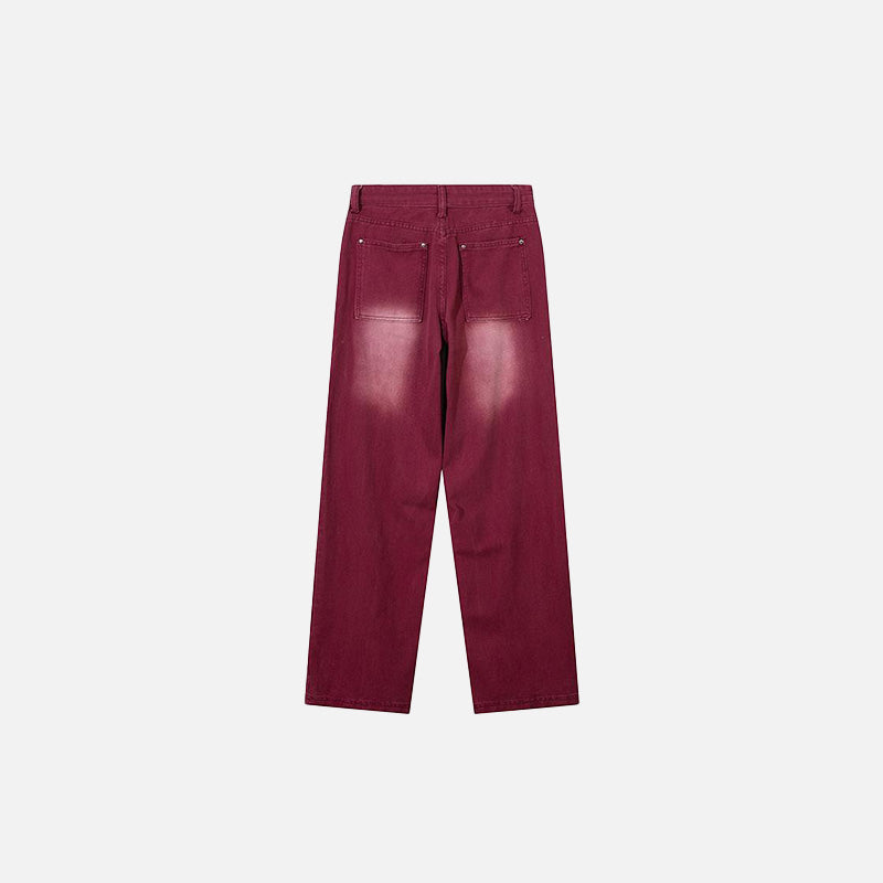 Red Brick Retro Vintage Jeans