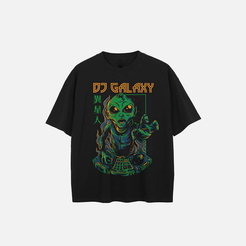 T-shirt à imprimé extraterrestre DJ Of The Galaxy