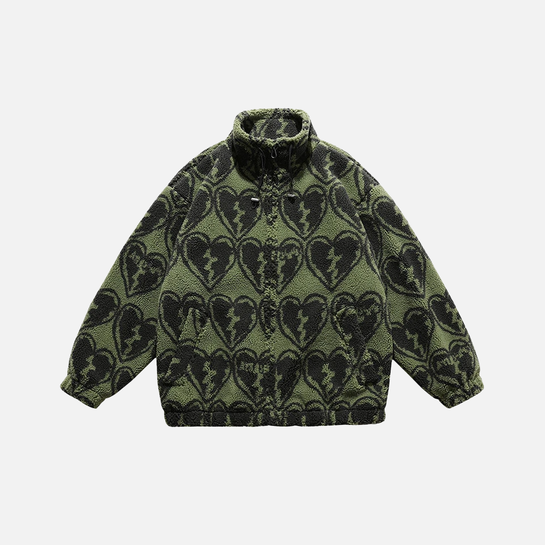 Winterliche Parka-Jacke aus Lammwolle