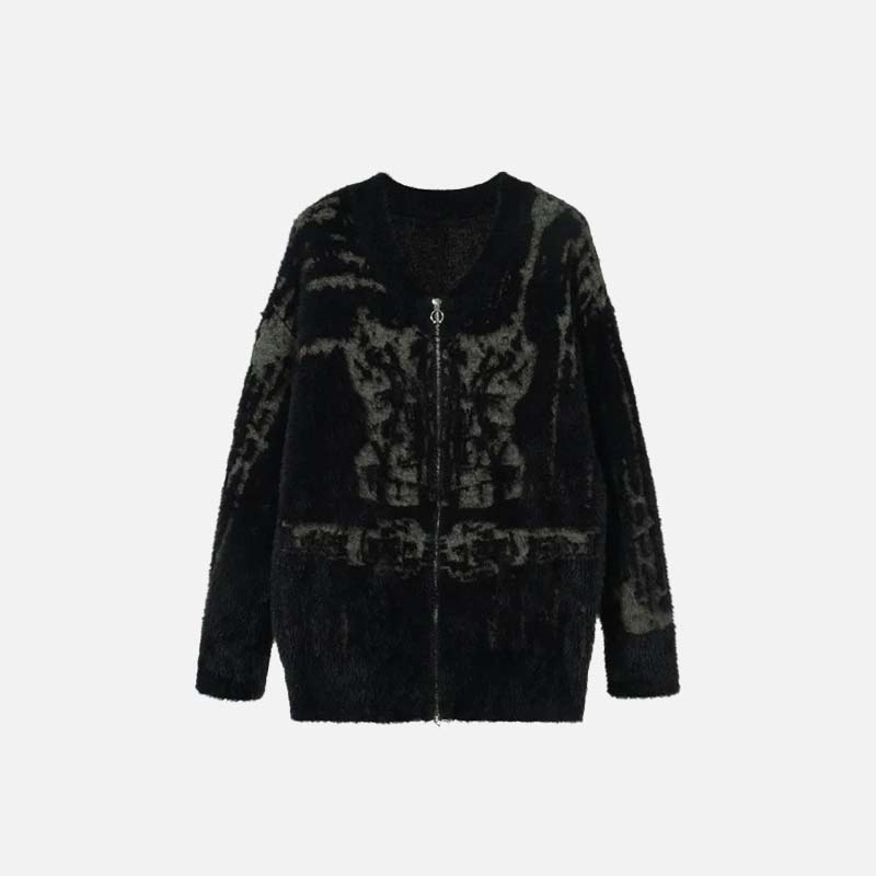 Y2K Casual Layers Black Knitted Sweater