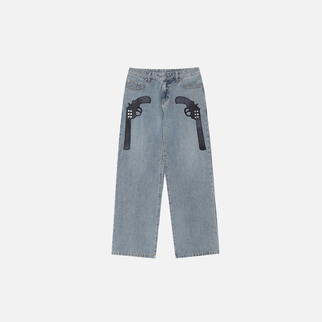 Rivet Vintage Punk Hip Hop Jeans