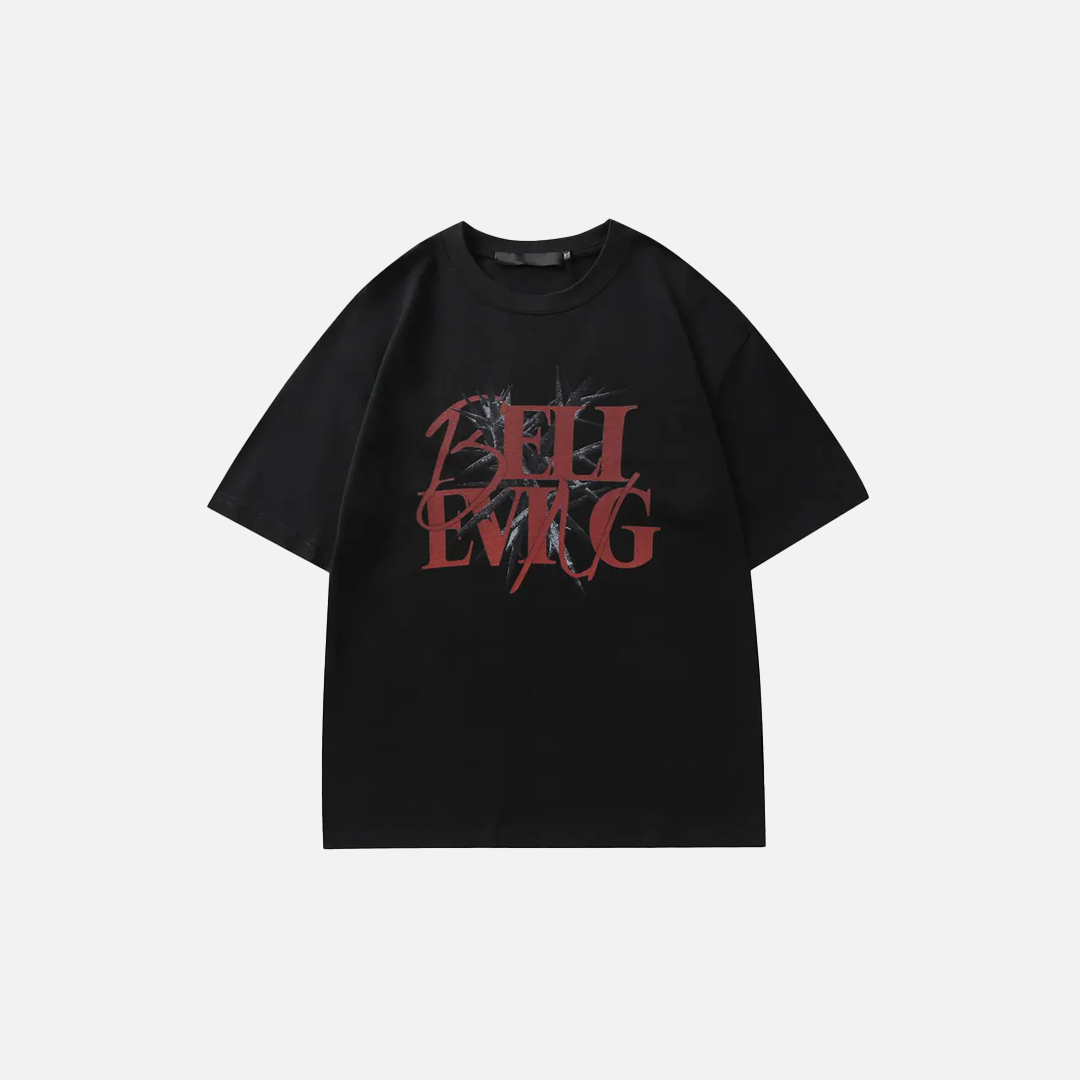 Bequemes, trendiges Oversize-T-Shirt mit Grafikprint und kurzen Ärmeln