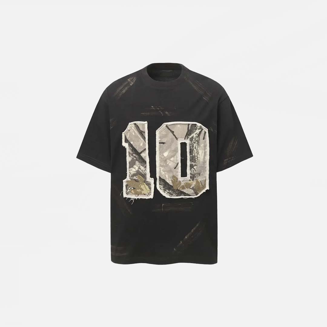 T-shirt vintage grunge à patch