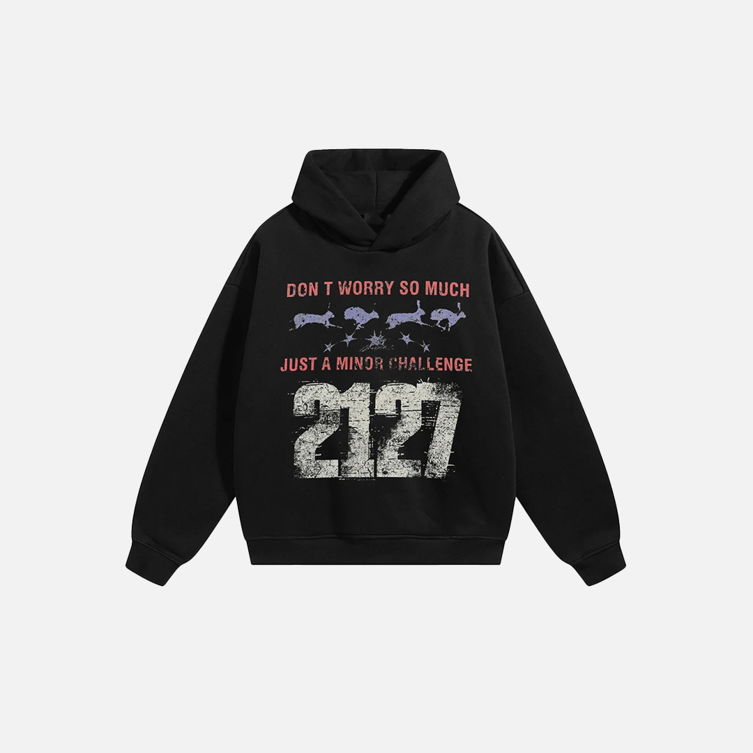 Vintage Hip-Hop-Ästhetik-Grafik-Hoodie