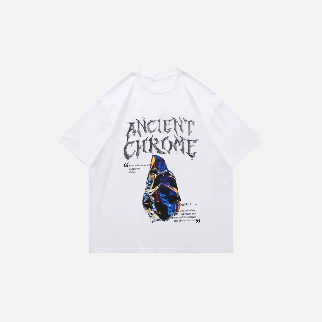 T-shirt à manches courtes à imprimé graphique oversize
