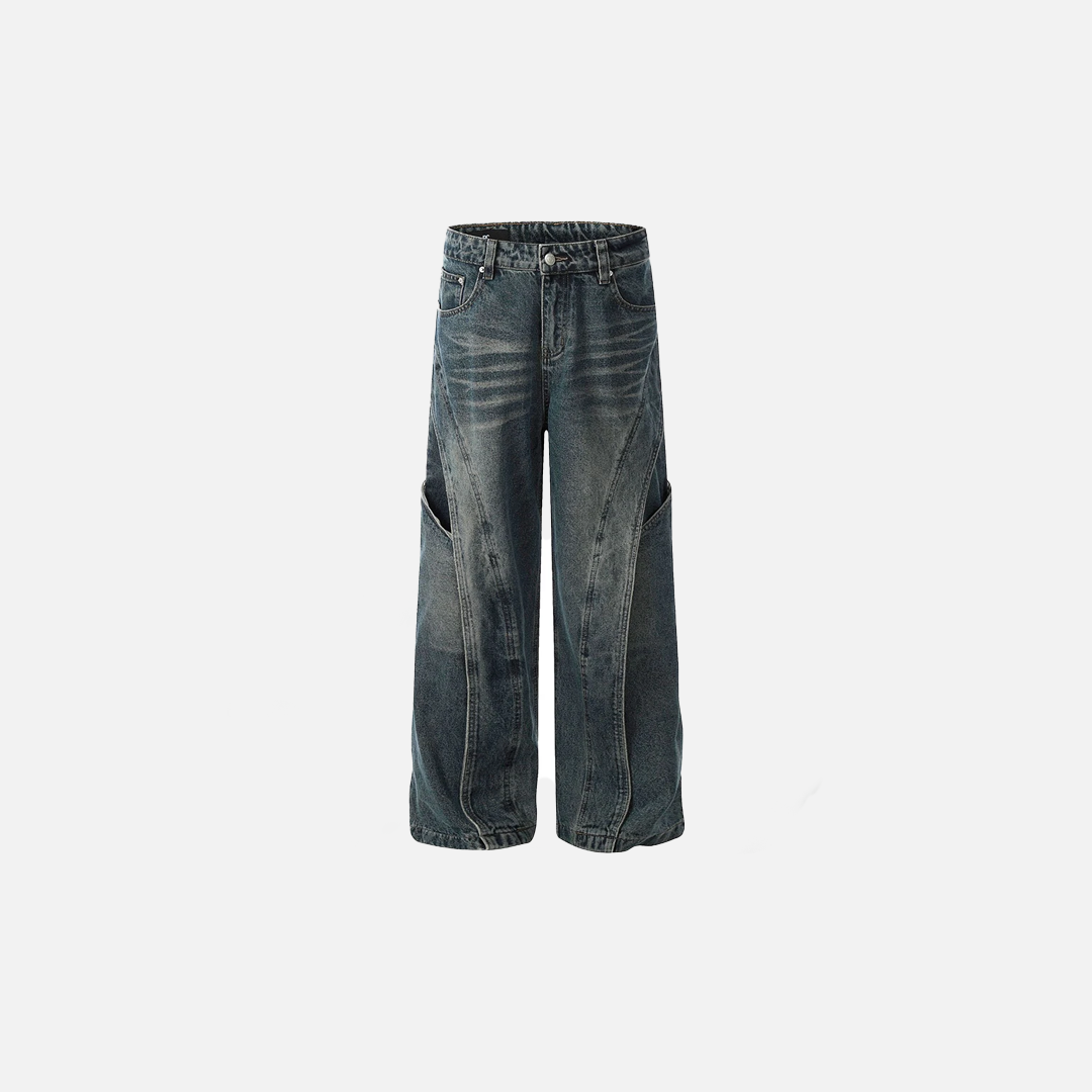 Retro Baggy Blue Loose Denim Jeans