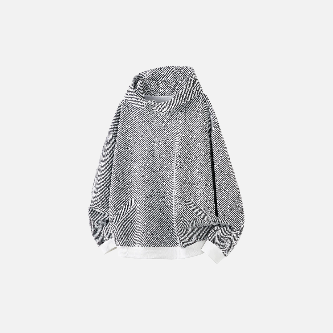 Sweat à capuche rayé oversize style décontracté Y2K