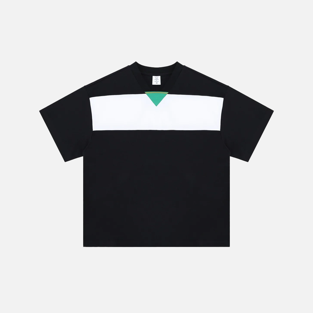 Bequemes, trendiges Hip-Hop-Oversize-T-Shirt mit V-Ausschnitt