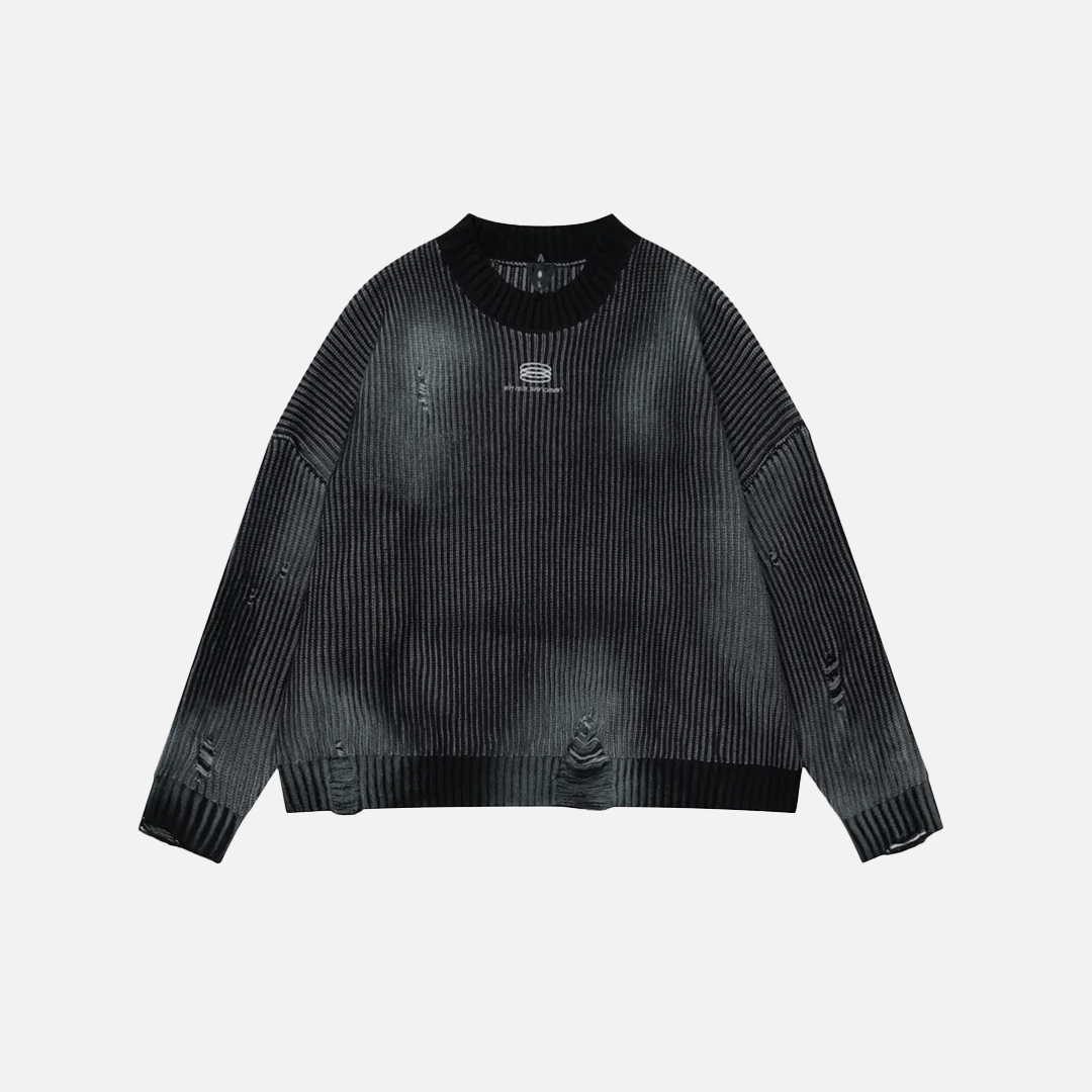 Pull déchiré tendance hip-hop des rues