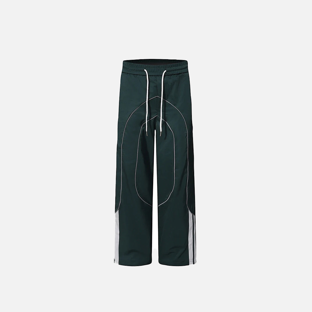 Jogginghose mit elastischem Bund, locker geschnitten und gestreift