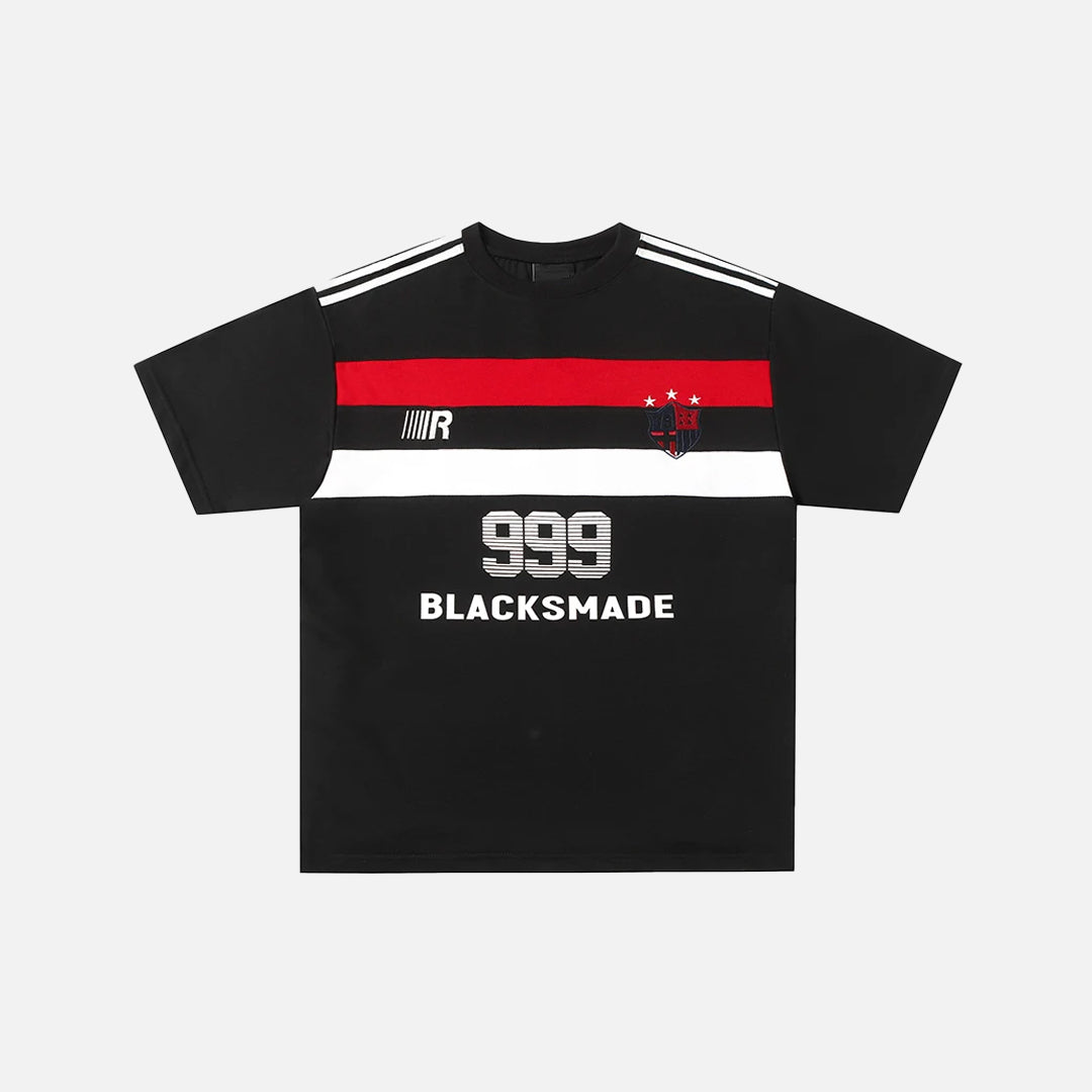 T-shirt oversize patchwork sport