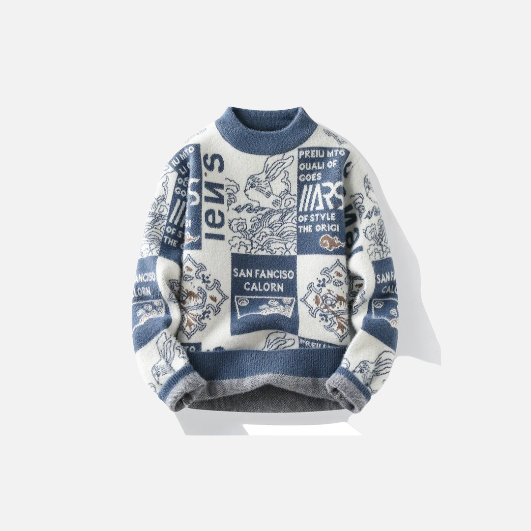 Neuer Pullover mit Hip-Hop-Print