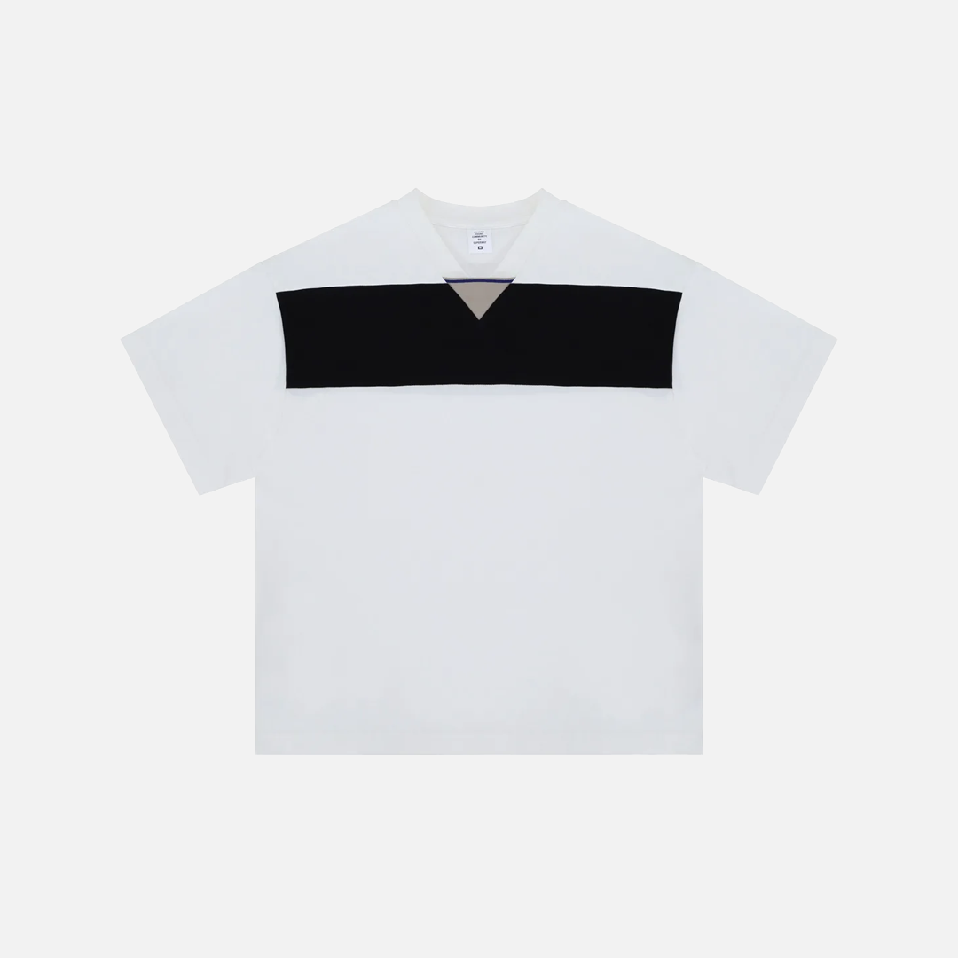 Bequemes, trendiges Hip-Hop-Oversize-T-Shirt mit V-Ausschnitt