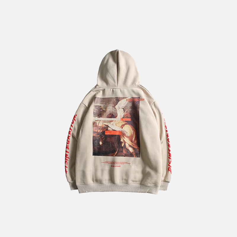 Hoodie mit Engel-Grafikprint