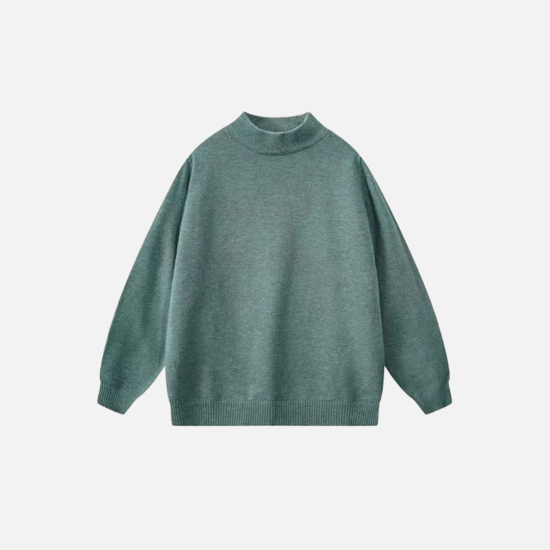 Pull classique chaud en maille unie