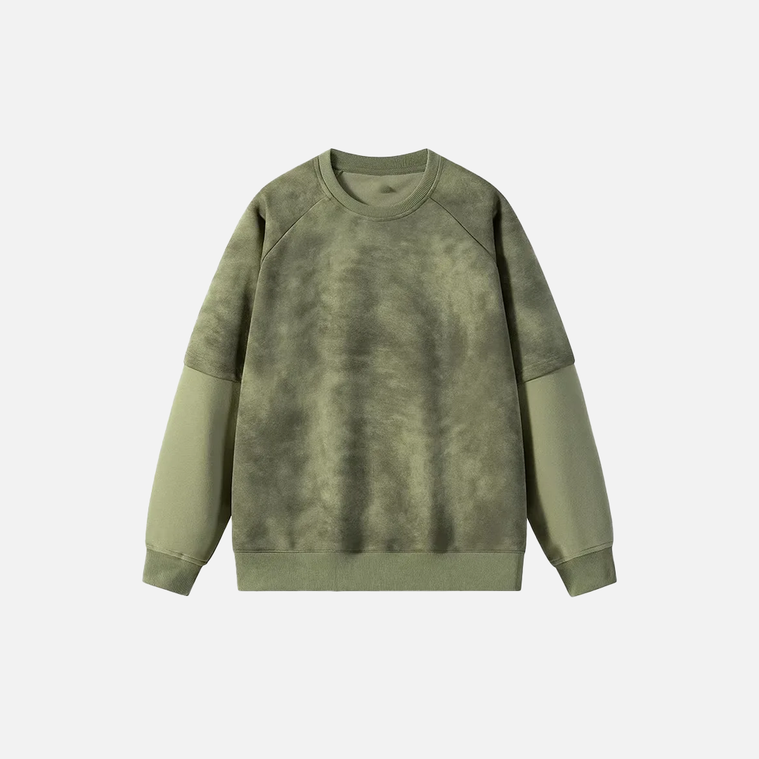 Y2K-Style Fake Two Piece Crewneck Sweatshirt