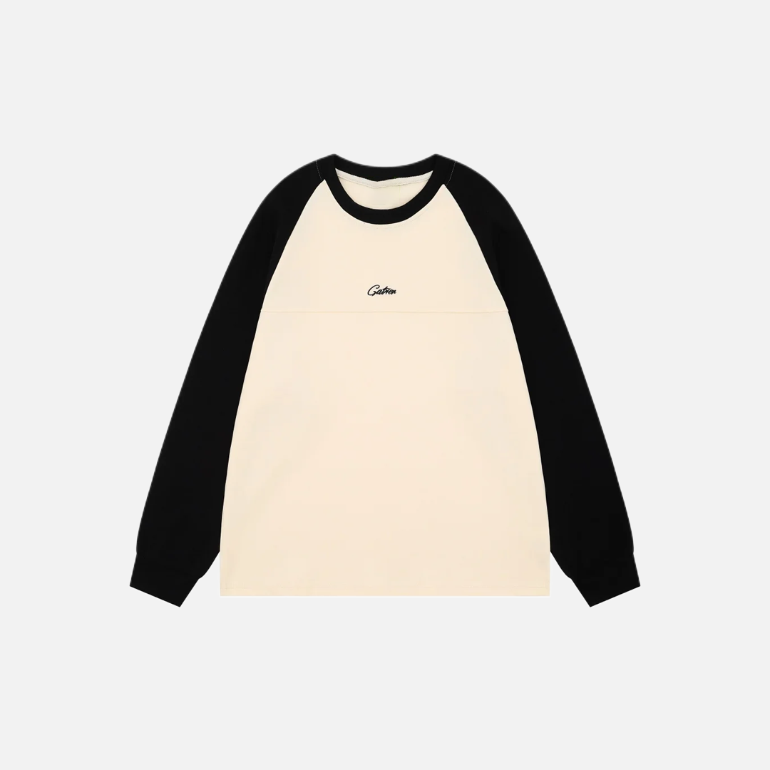 Flexible Letter Hio Hop Embroidery Long Sleeve T-Shirt