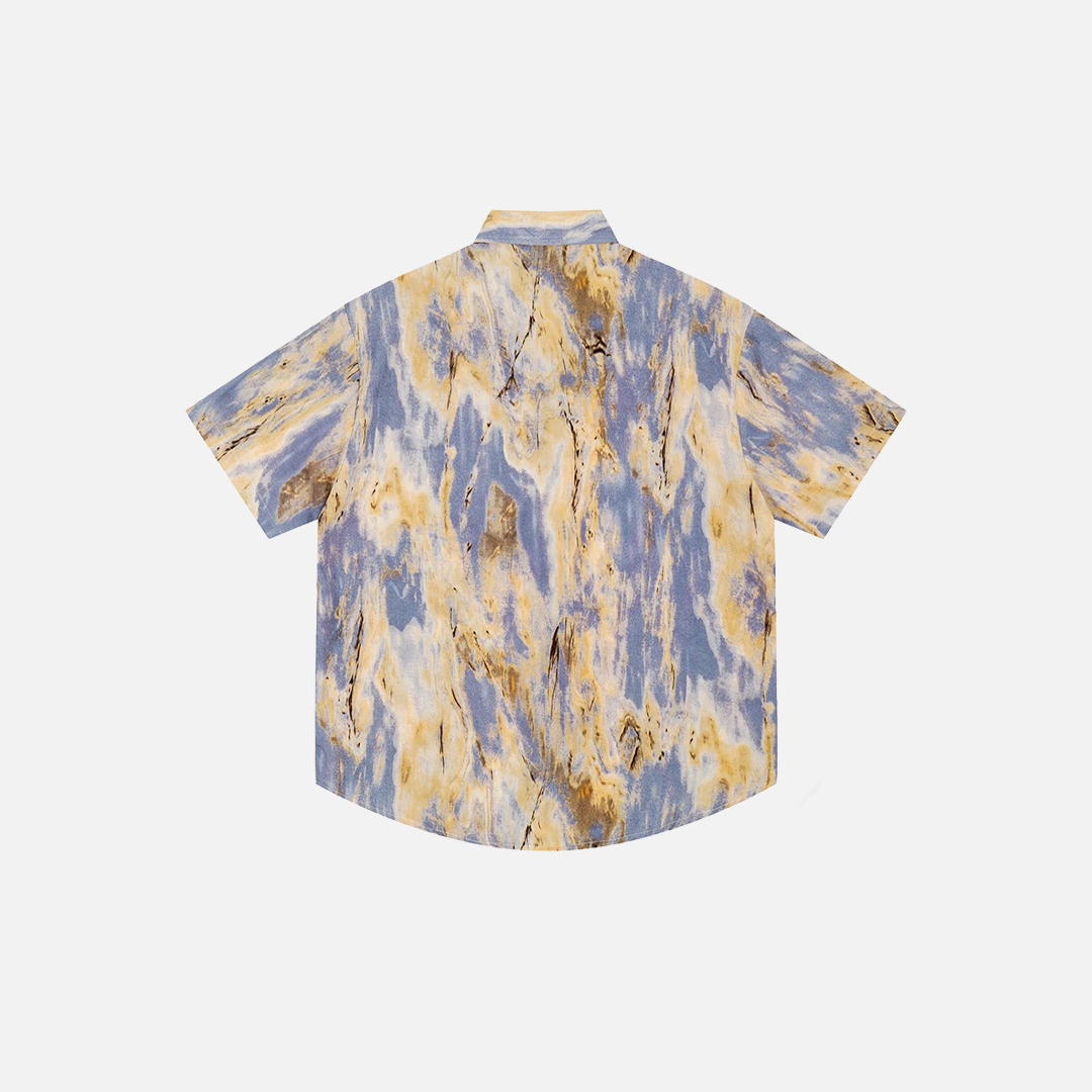 Chemise décontractée hip-hop ample à boutons