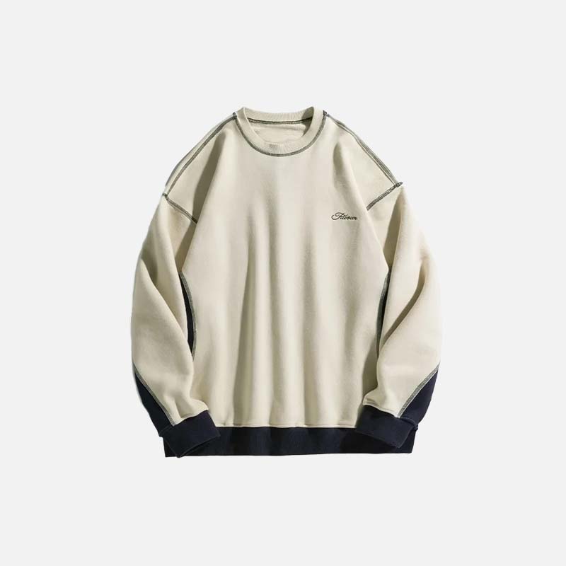 Isoliertes, locker sitzendes Sweatshirt mit Buchstabenmuster