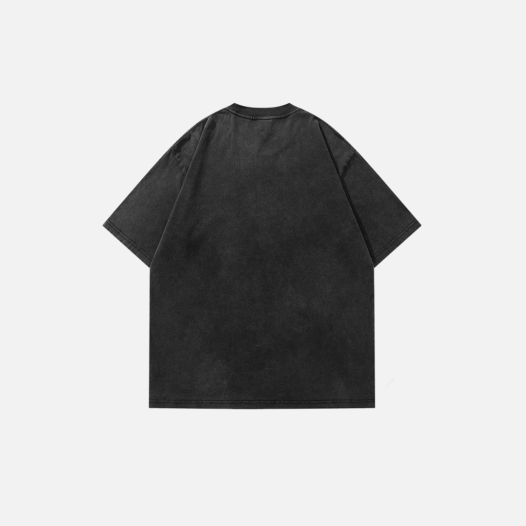 T-shirt oversize à motif de nouilles monstrueuses et amusantes