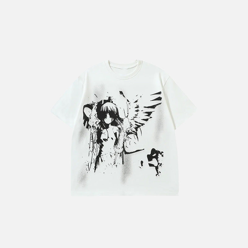 Y2K-Gothic-Grafik-T-Shirt
