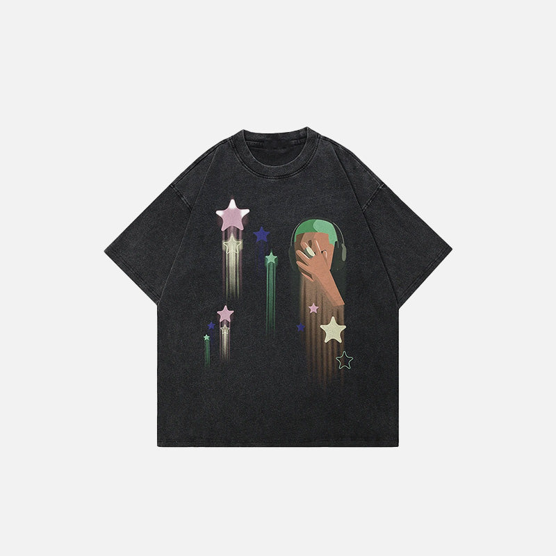 Y2K Star Washed T-Shirt