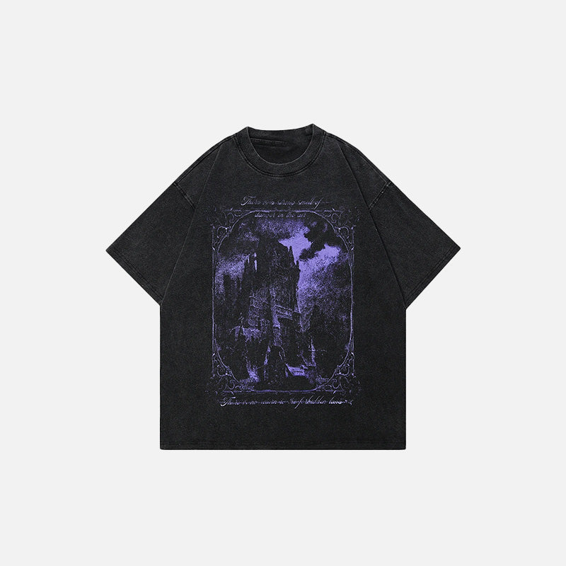 Gothic Castle Graphic T-shirt