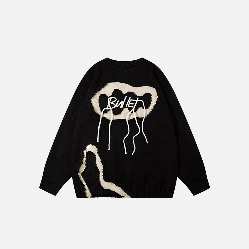 Pull ample à motif « Bullet »
