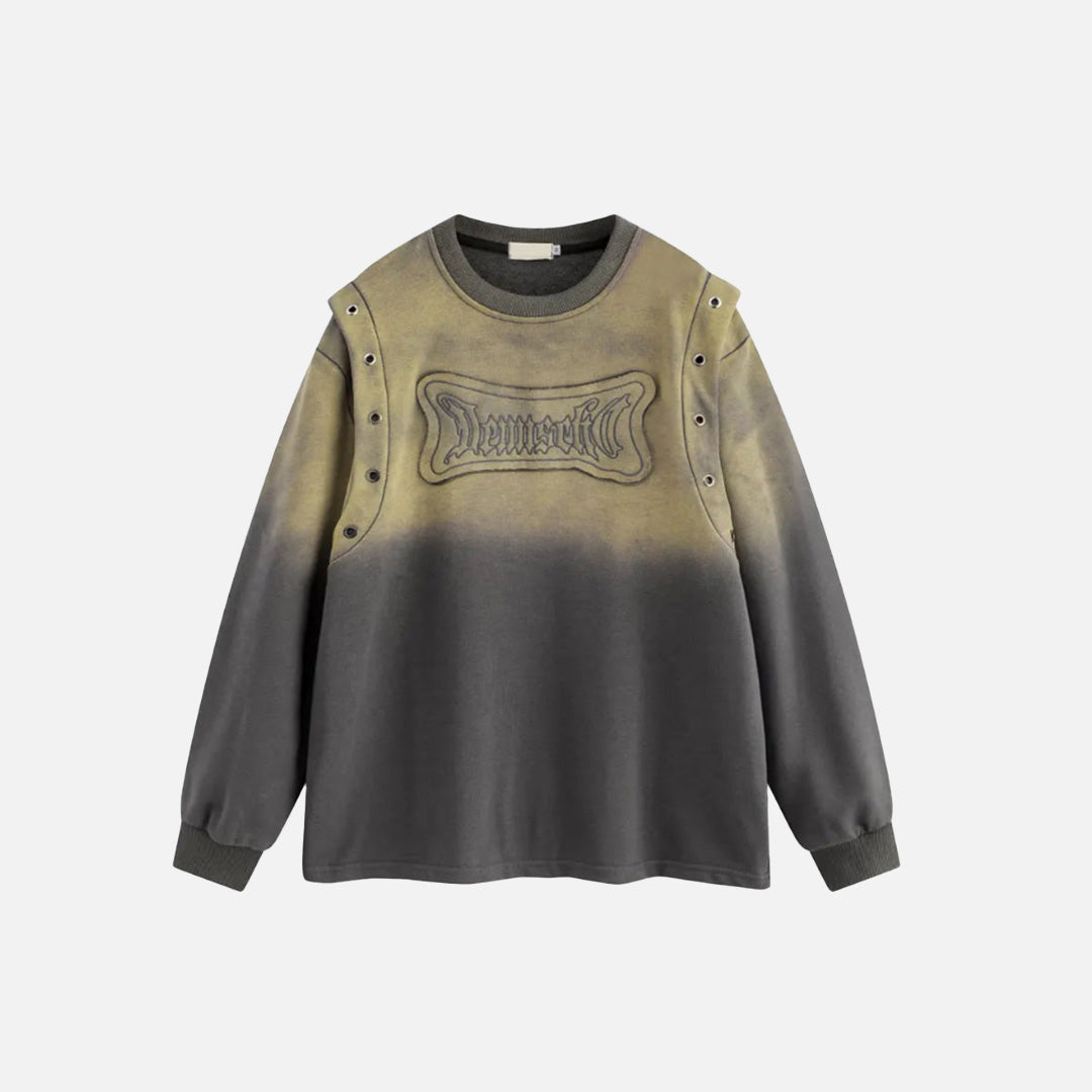 Sweatshirt mit Nietendetails und Struktur