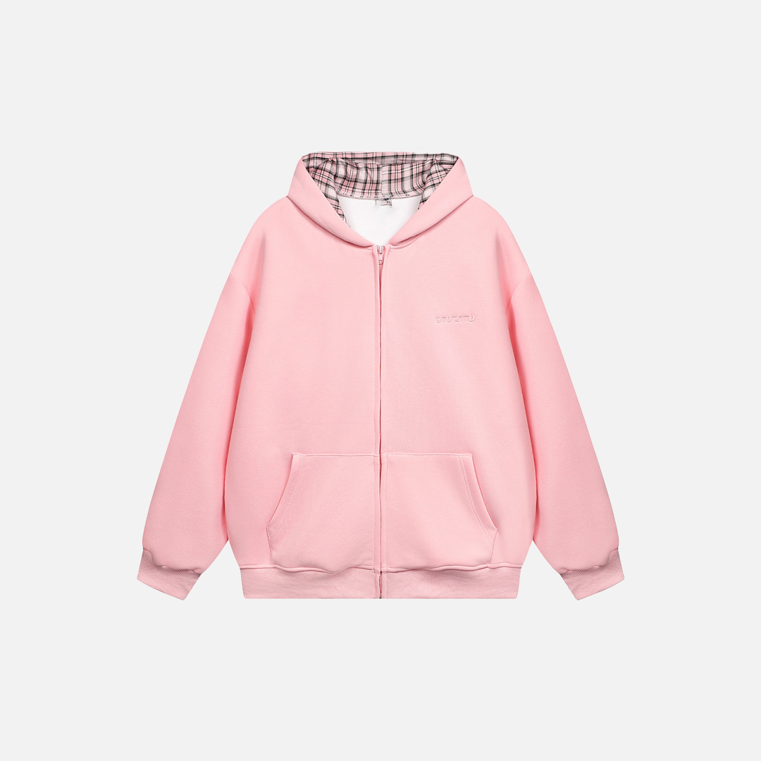 Lässiger Kapuzenpullover mit Reißverschluss im lässigen amerikanischen Stil