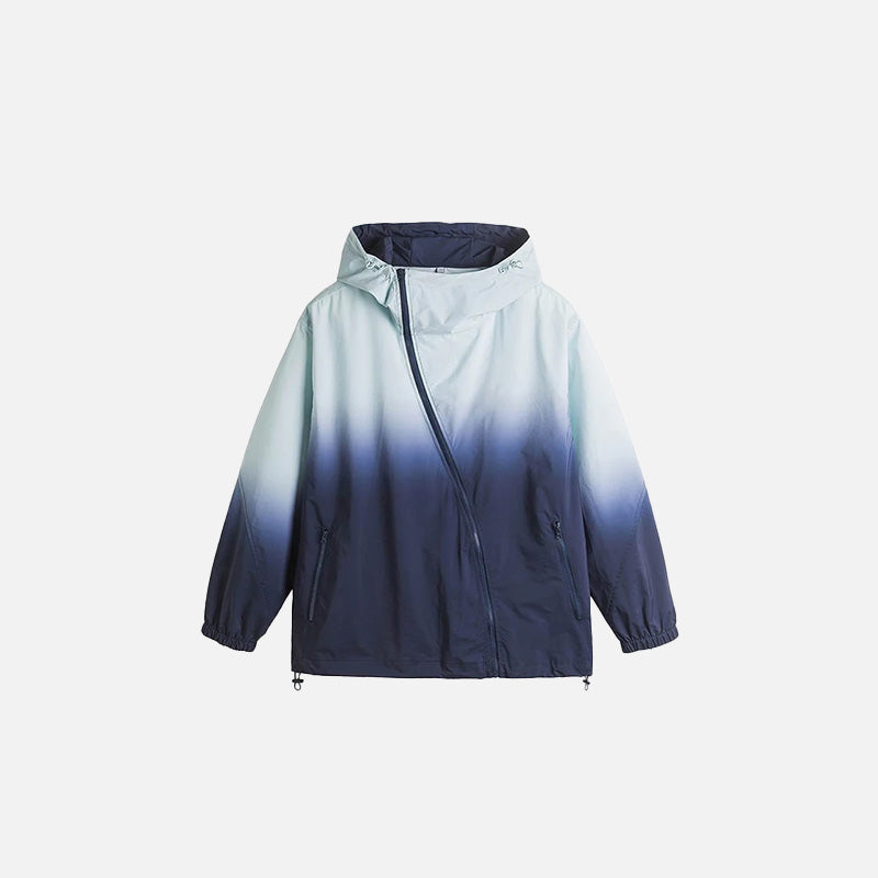 Lockere Windjacke mit Farbverlauf