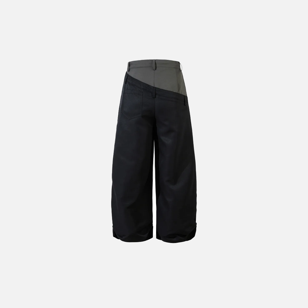 Retro-Hose mit Kordelzug, lockerer Passform und weitem Bein