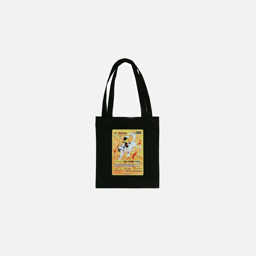 Sac fourre-tout punk à imprimé graphique noir