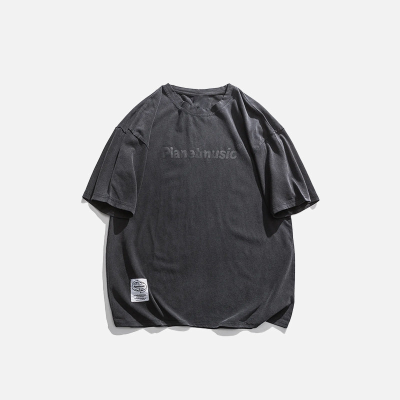 T-shirt musical oversize