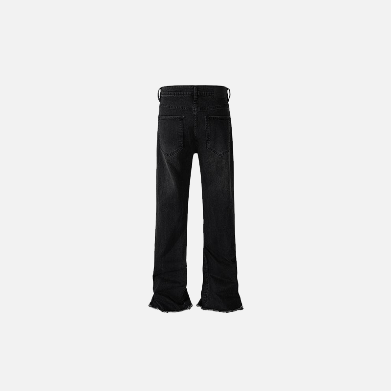 Lässige schwarze Schlagjeans