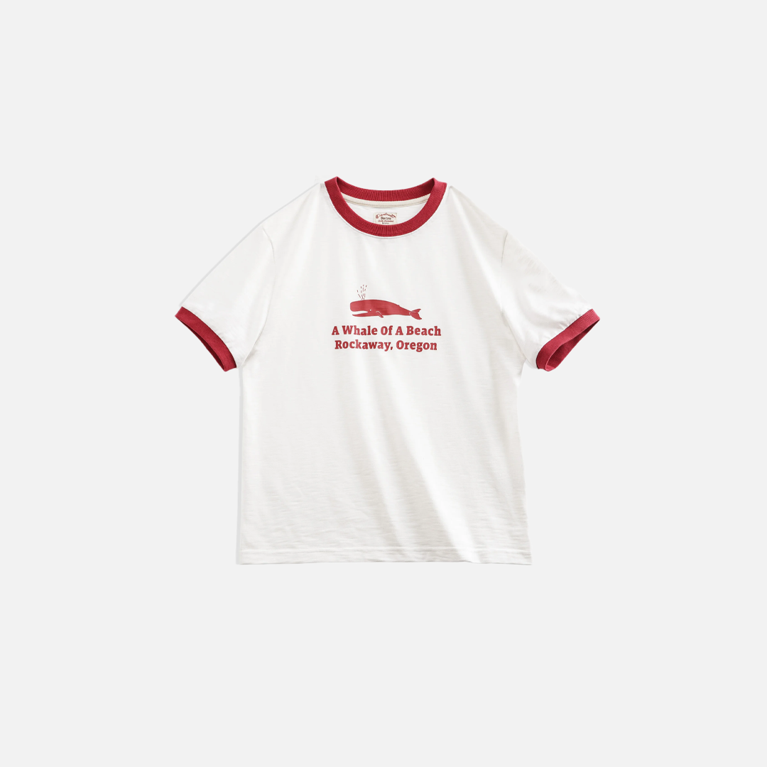 Kurzarm-T-Shirt mit bunten Buchstaben