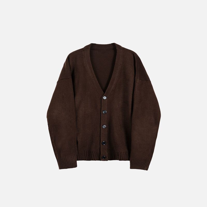 Locker gestrickte Strickjacke