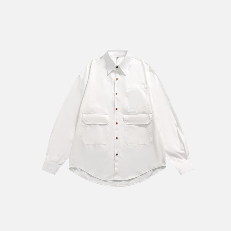 Chemise unie oversize vierge
