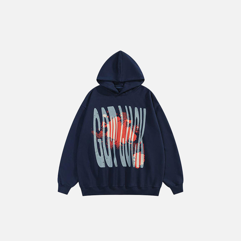 Sweat à capuche imprimé « Got Luck »