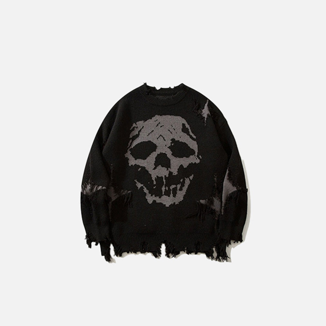 Pullover mit Totenkopf-Motiv