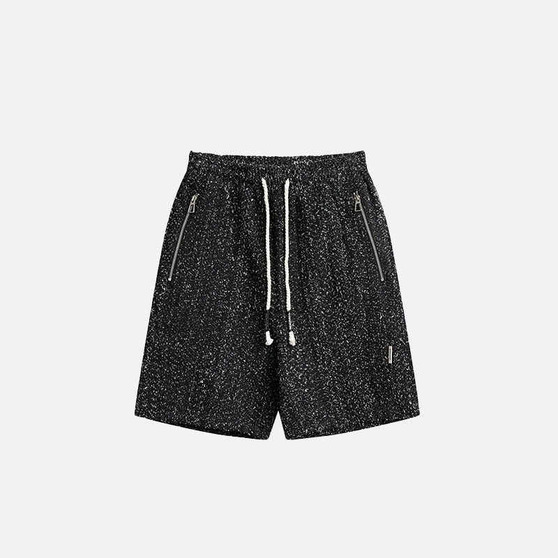 Moderne gesprenkelte Shorts mit Kordelzug