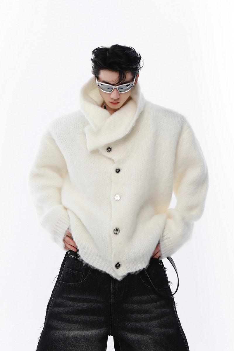 Lockere Strickjacke aus Mohair